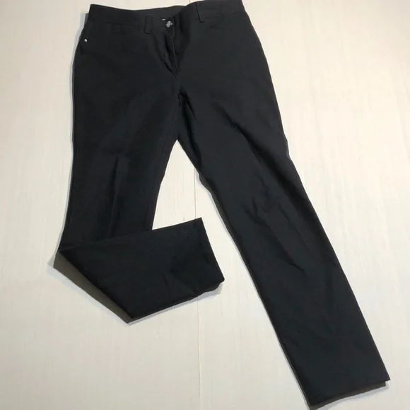 Chico’s So Slimming Stretchy Slim Straight Black Pants - Picture 2 of 8